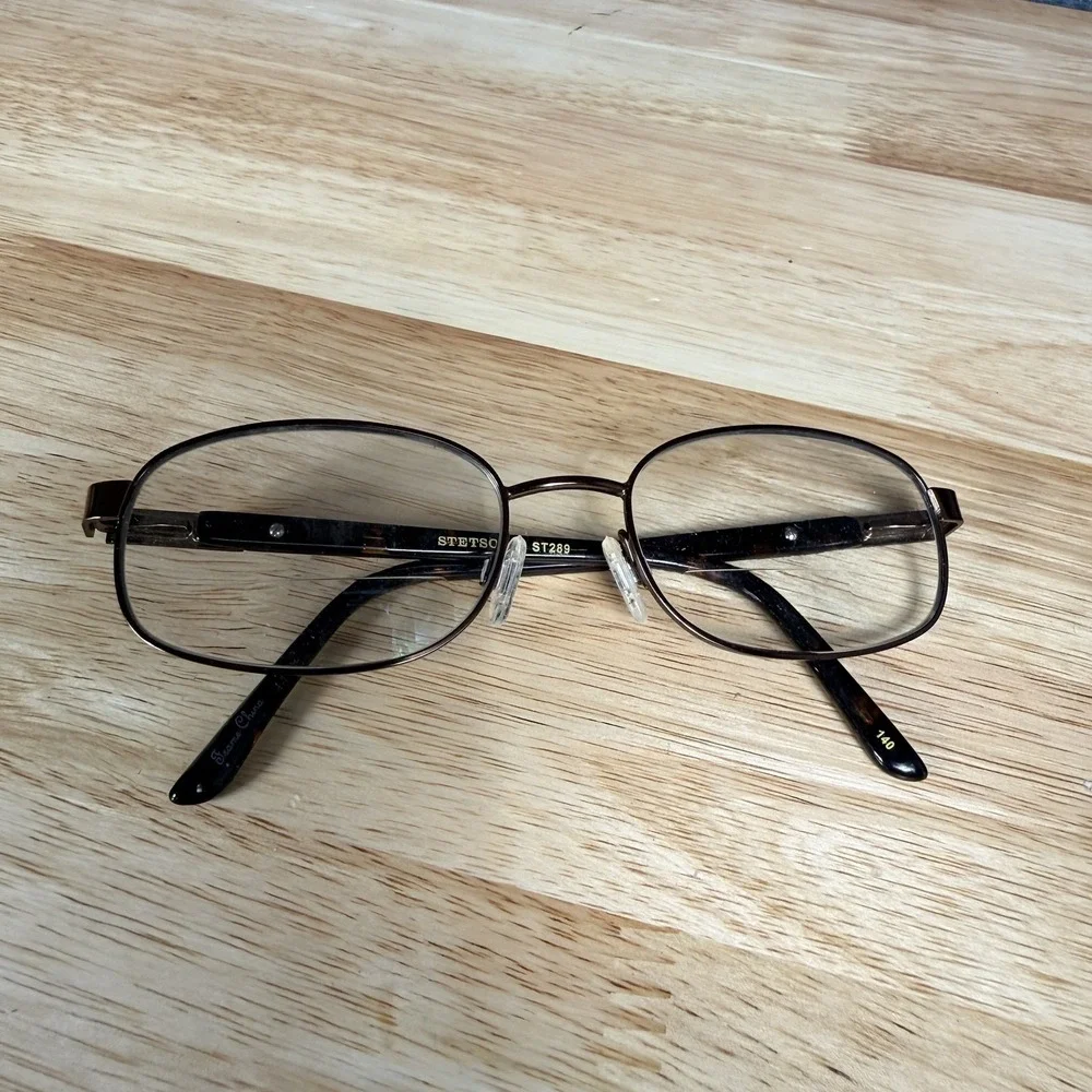 Stetson ST289 Eyeglass Frames Mens Brown Tortoise Square Metal Frames only
